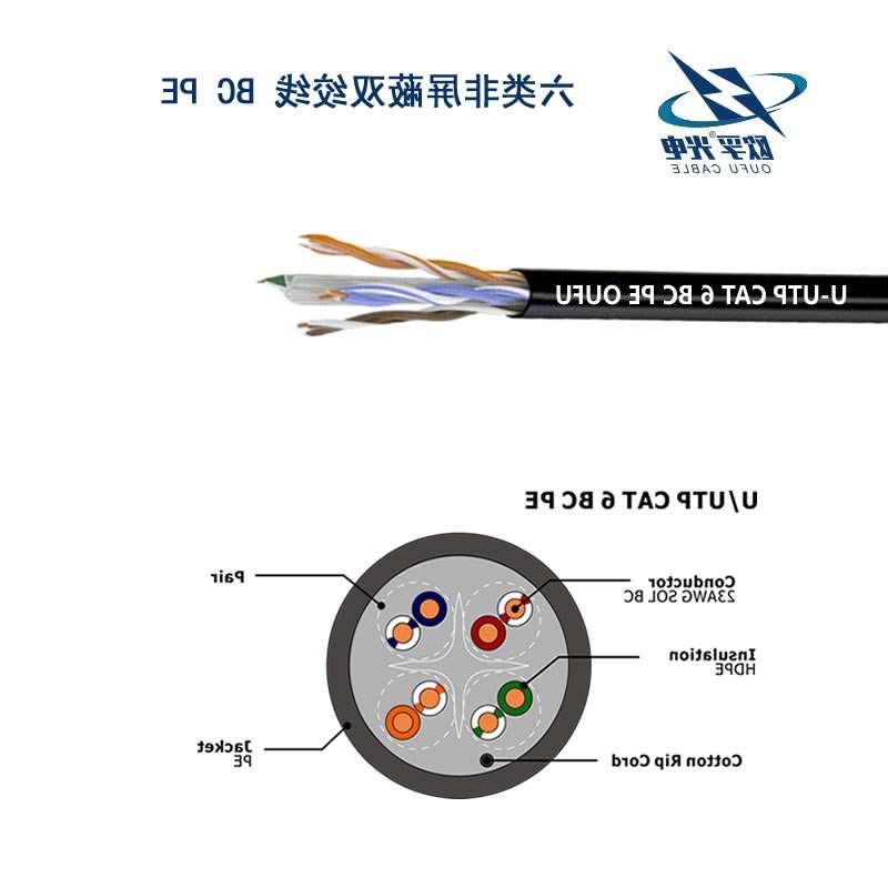 西宁市U/UTP6类4对非屏蔽室外电缆(23AWG)